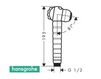 MEDIDAS TELEDUCHA INFANTIL JOCOLINO COCODRILO HANSGROHE